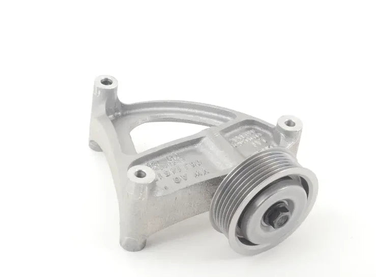 NEW AUDI A3 8P ACCESSORY BELT IDLER PULLEY HOLDER 06J145172 ORIGINAL