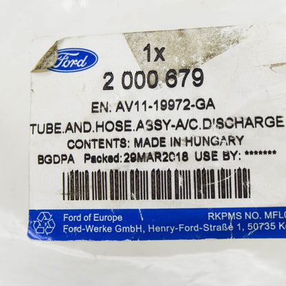 new ford fiesta mk6 a/c system tube 2000679 av11-19972-ga original