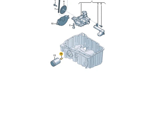 NEW AUDI Q2 GA OIL FILTER BASED STUD 03C115721A