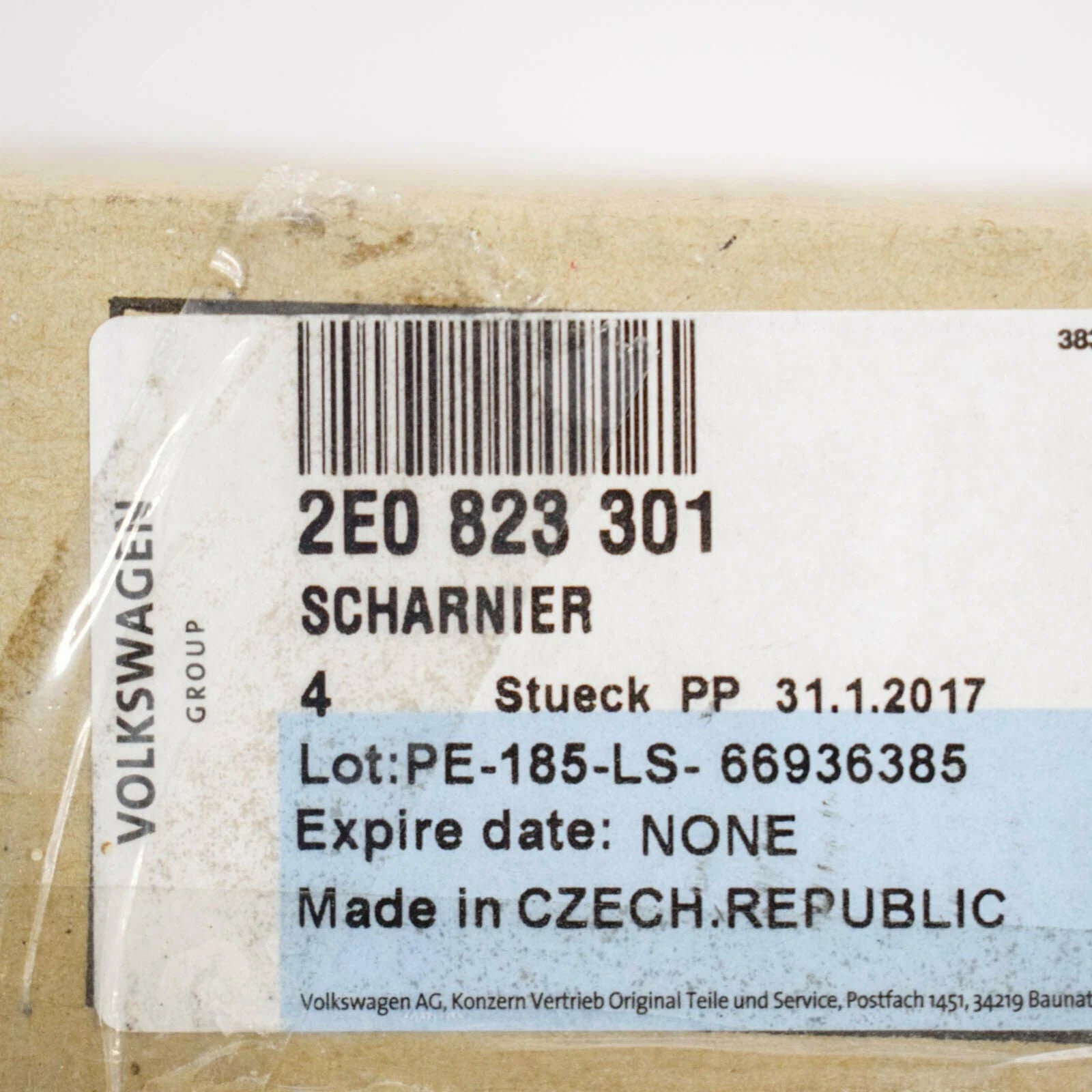 NEW VOLKSWAGEN CRAFTER FRONT LEFT SIDE BONNET HOOD HINGE 2E0823301 2008 ORIGINAL