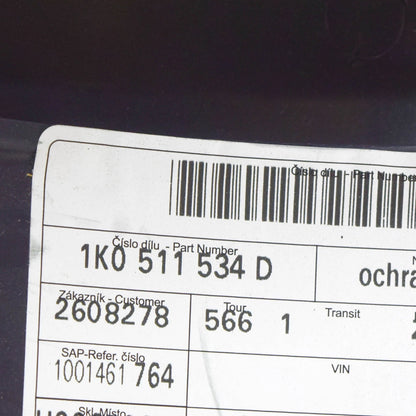 NEW AUDI A3 8P REAR RIGHT WISHBONE STONE SHIP GUARD 1K0511534D ORIGINAL