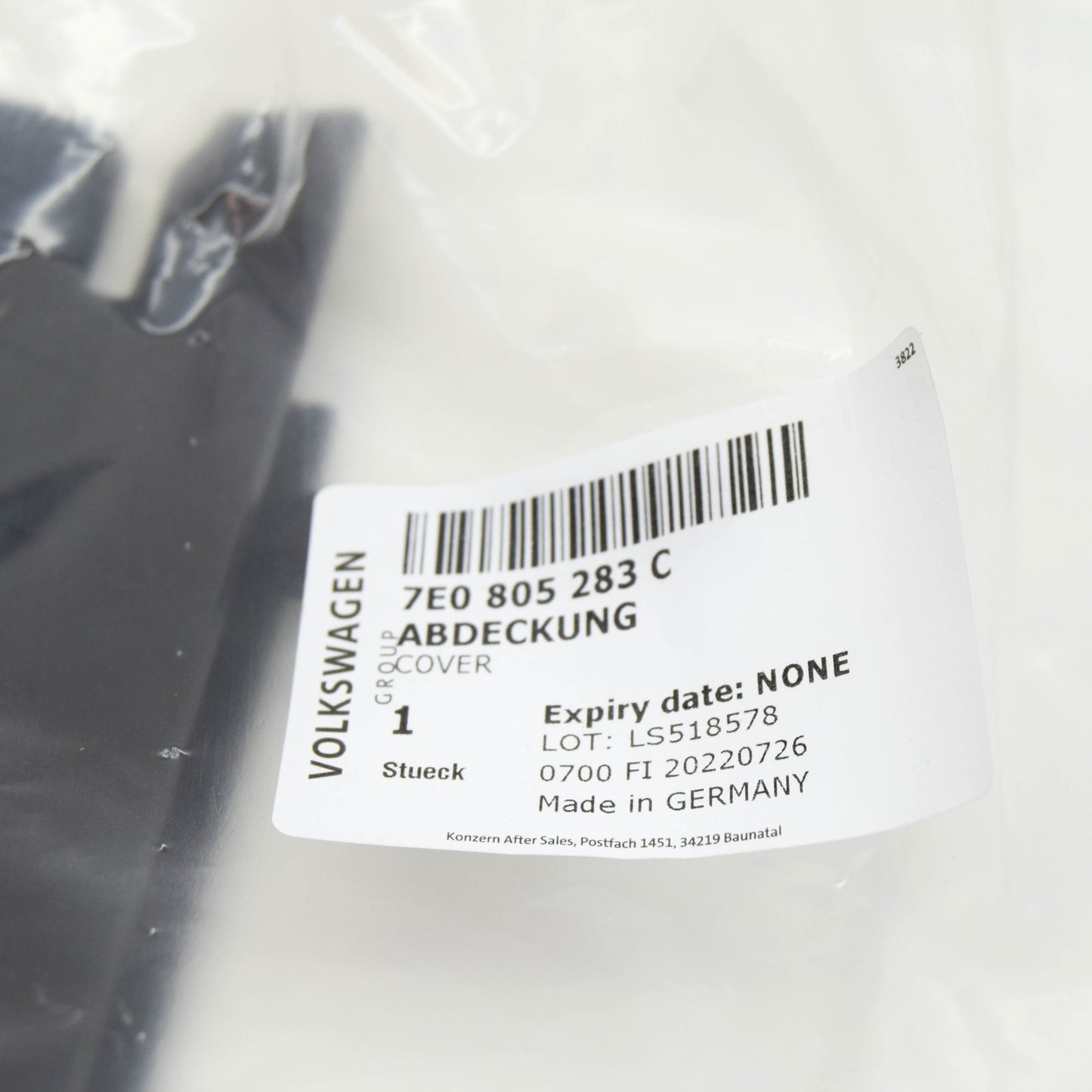 NEW VW TRANSPORTER VI T6 SIDE BATTERY COVER 7E0805283C ORIGINAL