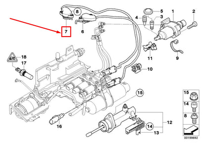 NEW BMW 5 E60 GEAR POSITION SENSOR 7507168 23427507168 ORIGINAL