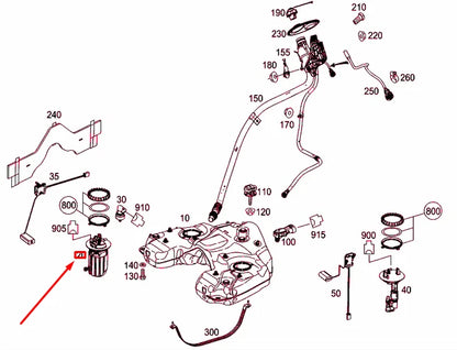NEW MERCEDES-BENZ ML W166 FUEL PUMP DELIVERY MODULE A1664701794