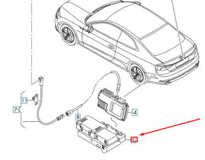 NEW AUDI A4 B9 PARKING AID SYSTEM CONTROL MODULE BRACKET 8W0907297 ORIGINAL