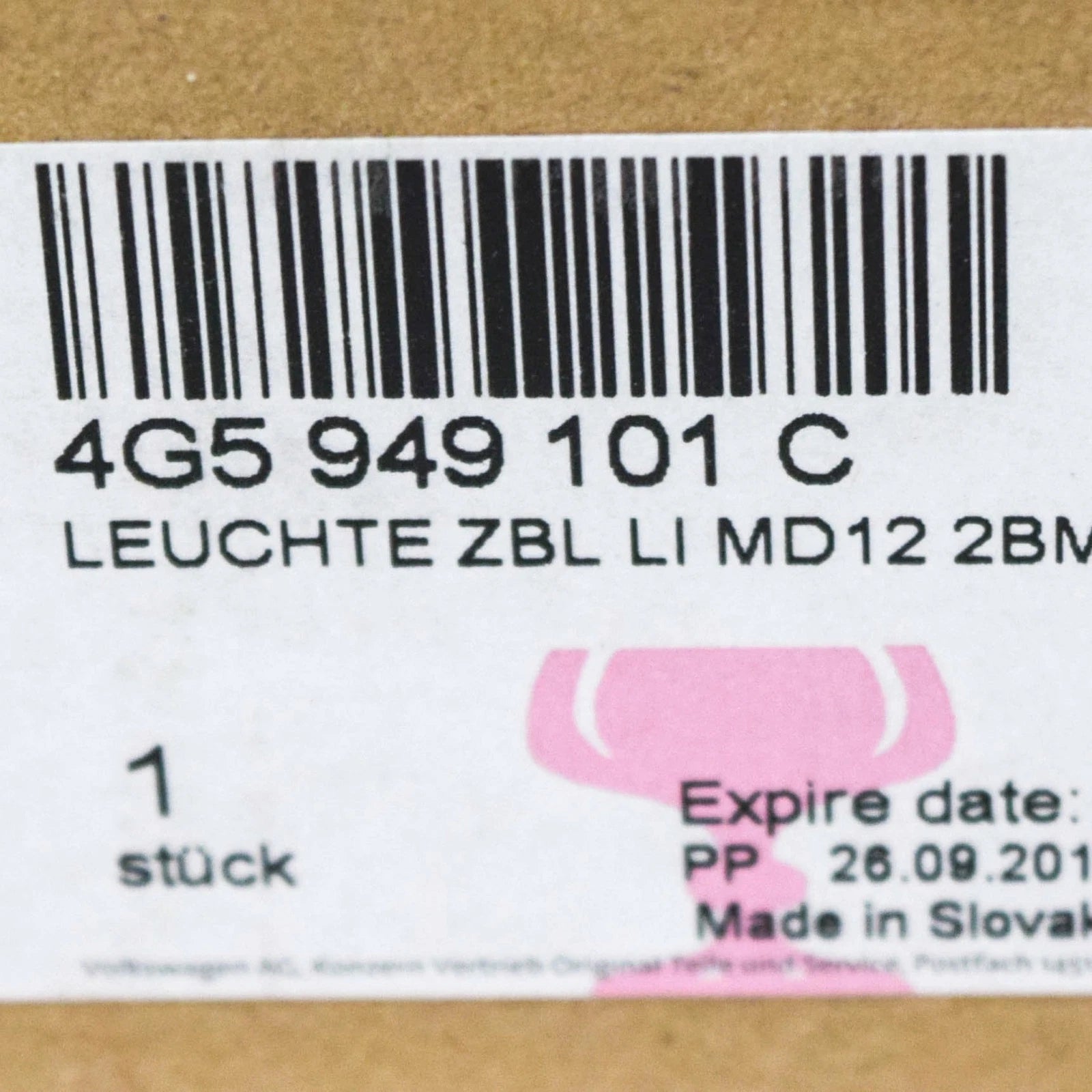 NEW AUDI A6 C7 LEFT WING MIRROR TURN INDICATOR LIGHT 4G5949101C