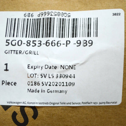 NEW VW GOLF MK7 FRONT BUMPER RIGHT AIR GUIDE GRILLE 5G0853666P9B9
