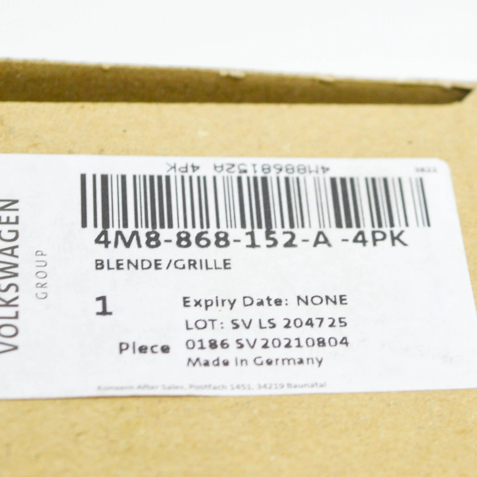 NEW AUDI Q8 RSQ8 FRONT RIGHT DOOR LOUDSPEAKER COVER TRIM 4M8868152A4PK ORIGINAL