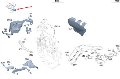 NEW MERCEDES-BENZ VITO W447 OIL FILLER NECK A6510105110 ORIGINAL