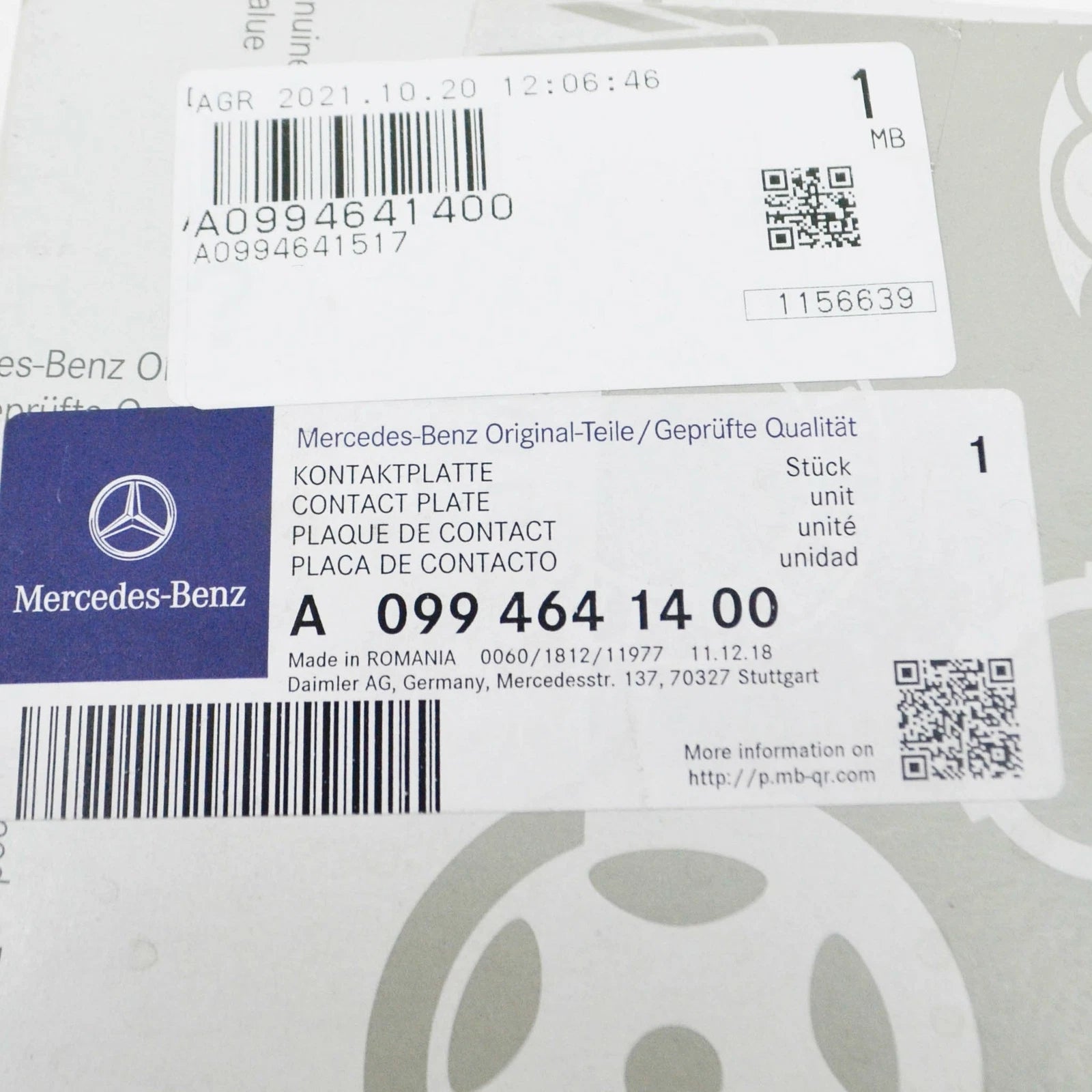 NEW MERCEDES-BENZ C W205 STEERING WHEEL CONTACT PLATE A0994641400