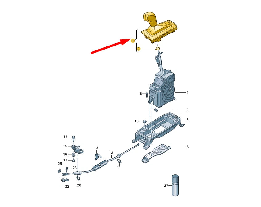 NEW VOLKSWAGEN ARTEON 3H7 GEAR SHIFT LEATHER COVER LHD 3G1713203SUMF ORIGINAL
