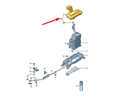 NEW VOLKSWAGEN ARTEON 3H7 GEAR SHIFT LEATHER COVER LHD 3G1713203SUMF ORIGINAL