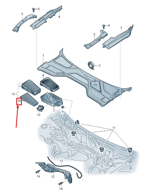 NEW AUDI A8 4H CABIN FILTER ELEMENT LHD 4H1819429A ORIGINAL