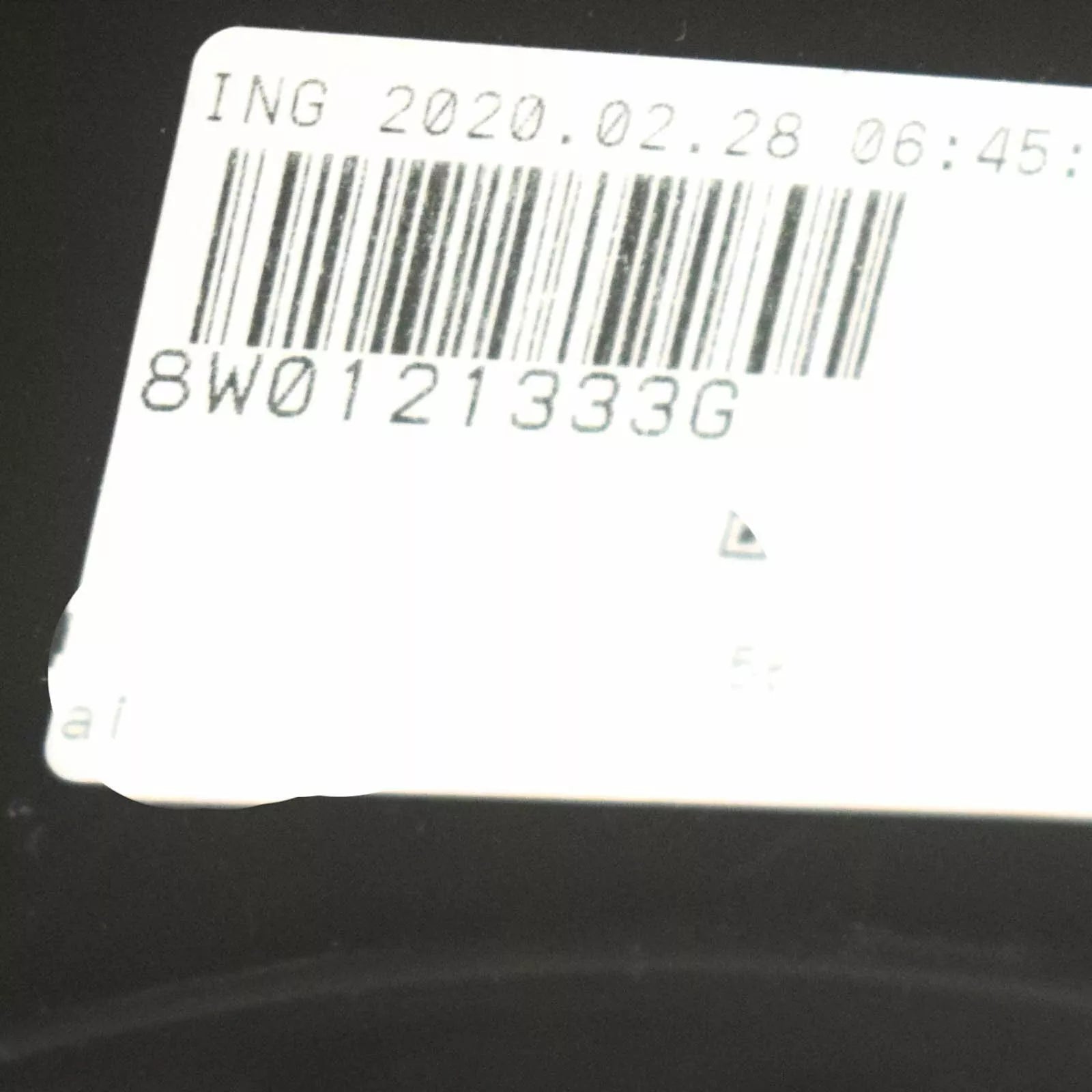 NEW AUDI A4 B9 S4 LOWER RADIATOR SUPPORT AIR DUCT 8W0121333G 2018 ORIGINAL