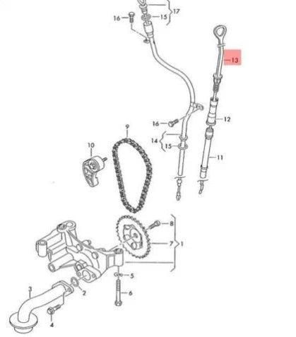 NEW AUDI A3 8P OIL DIP STICK 03G115611Q ORIGINAL
