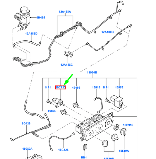 new ford transit mk3 heater control potentiometer 1124661 98vw-19c733-ab