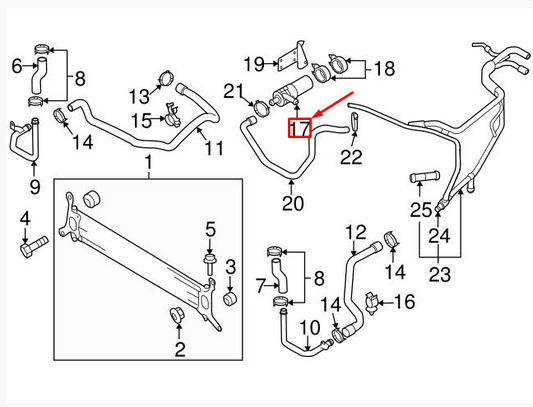 new audi q7 4l engine additional water pump 7p0965561c original