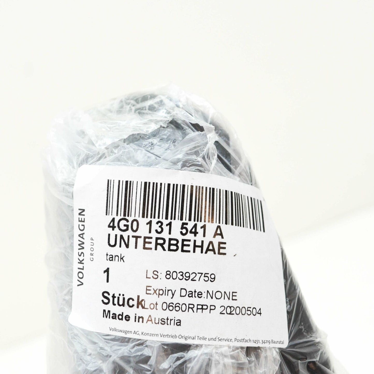 NEW AUDI A6 C8 AVANT QUATTRO VACUUM RESERVOIR TANK 4G0131541A ORIGINAL