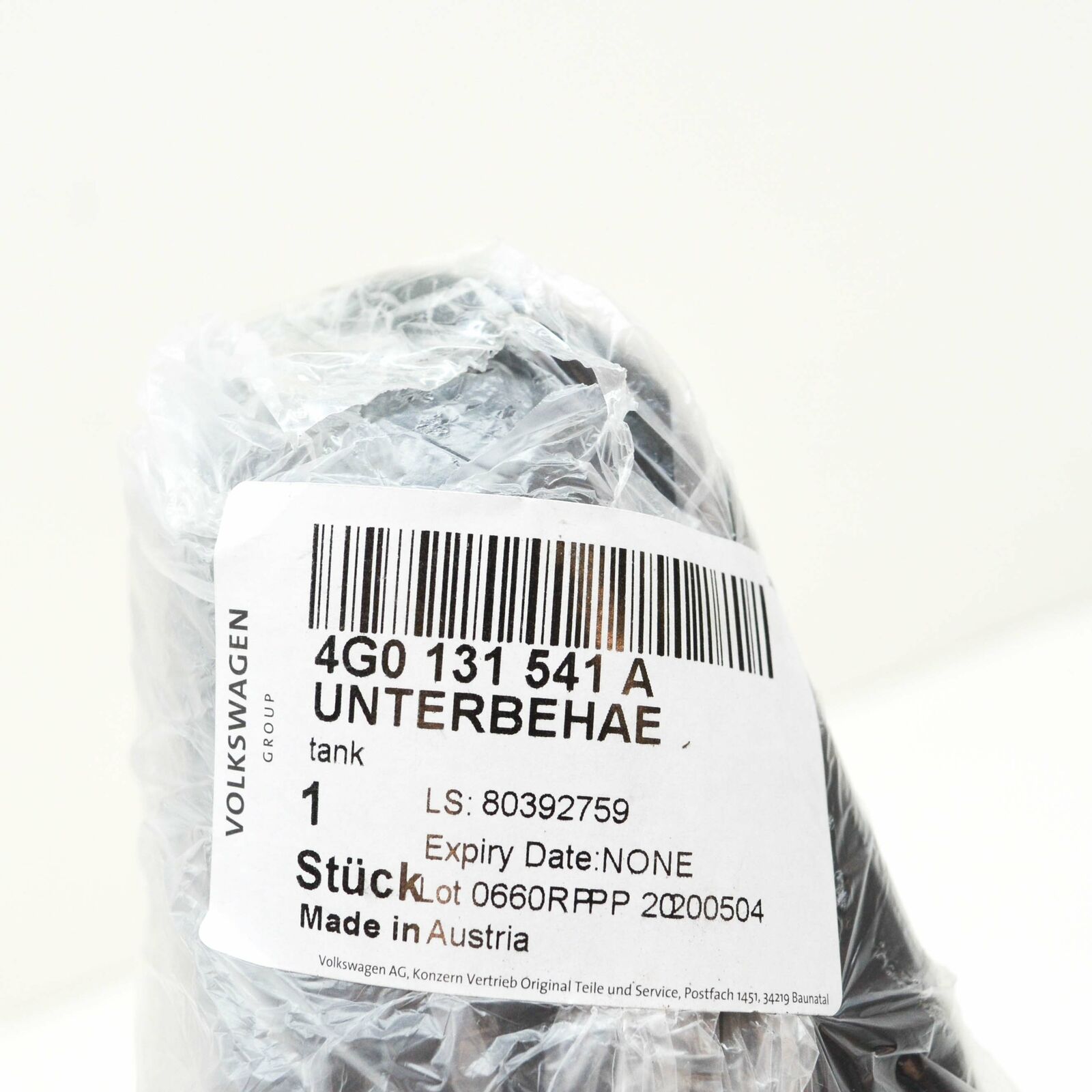 NEW AUDI A6 C8 AVANT QUATTRO VACUUM RESERVOIR TANK 4G0131541A ORIGINAL