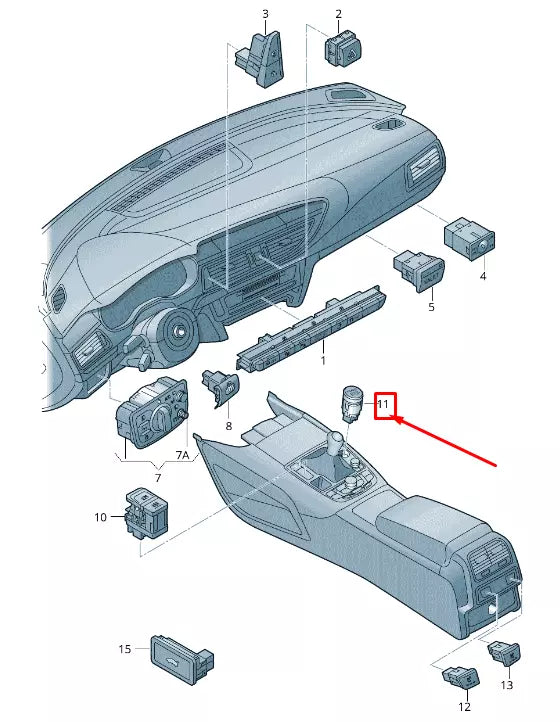 NEW AUDI A6 AVANT C7 START/STOP SWITCH 4G2905217A