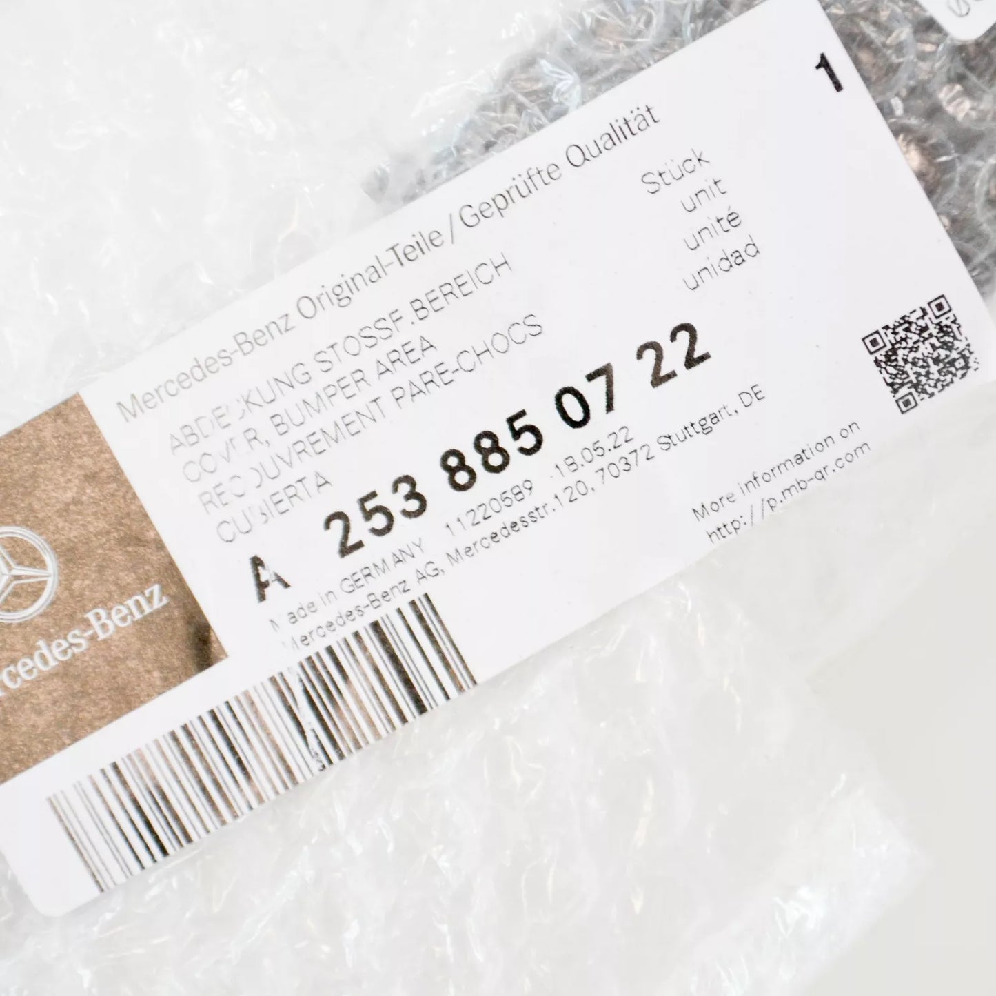 NEW MERCEDES-BENZ GLC X253 REAR LEFT WHEEL ARCH COVER A2538850722 ORIGINAL