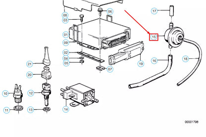 NEW BMW 5 E28 CARBURETTOR AIR VALVE 13111287360 ORIGINAL