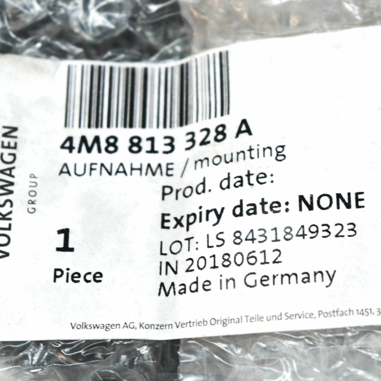 NEW AUDI Q8 REAR RIGHT QUARTER PANEL POCKET 4M8813328A ORIGINAL