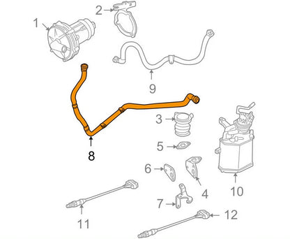 NEW VW BEETLE 9C1 SECONDARY AIR INJECTION PUMP HOSE 06A131372 1.8T 127KW