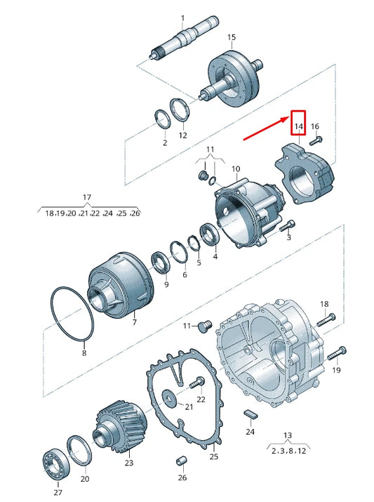 NEW AUDI Q5 FY TRANSFER BOX HOUSING VIBRATION DAMPER 0D5301307