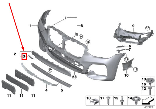 NEW BMW X4 G02 TRAILER TOW CAP COVER 51118072786 8072786 ORIGINAL