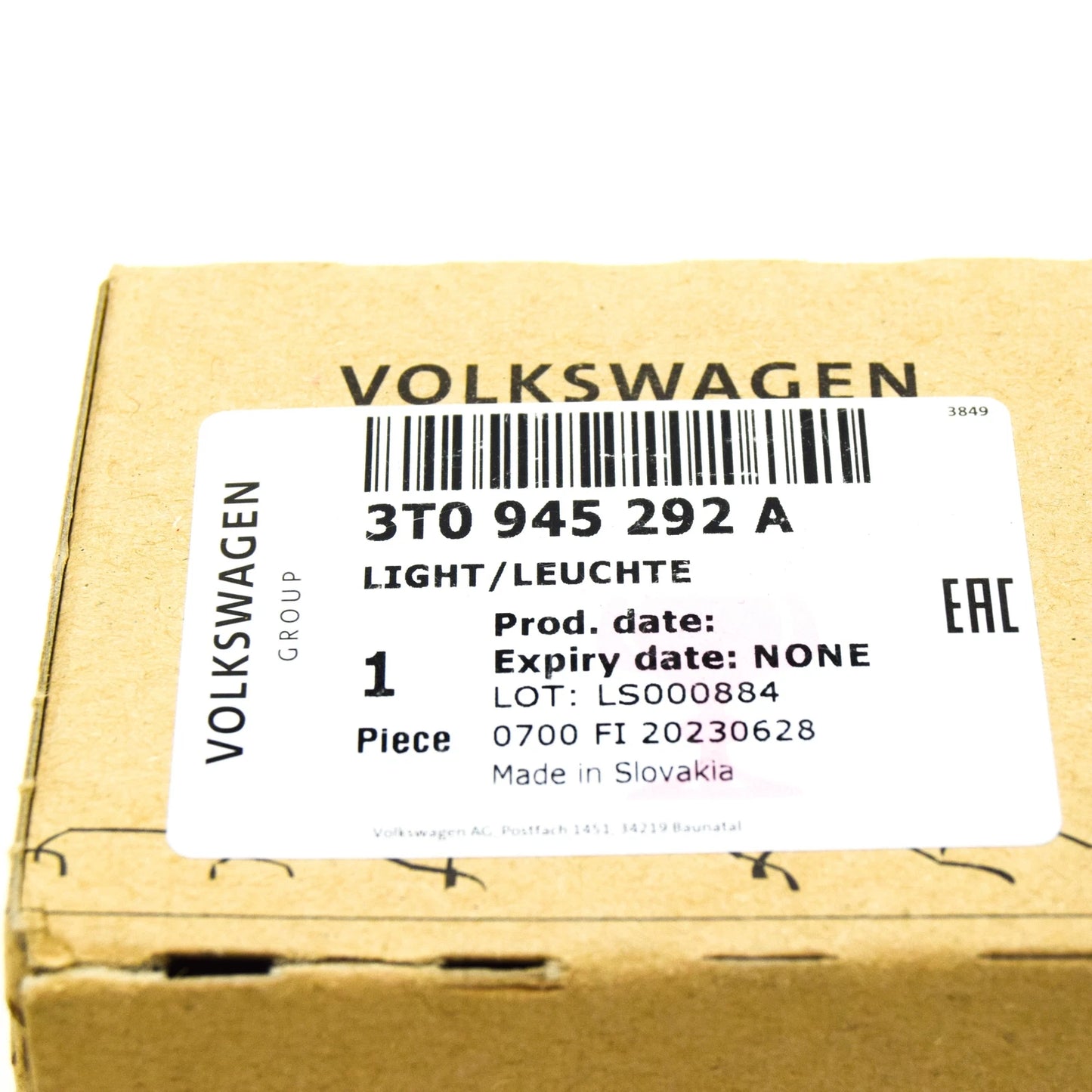 NEW VW T-ROC FRONT RIGHT DOOR MIRROR PERIPHERAL LIGHT 3T0945292A ORIGINAL