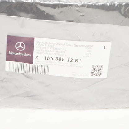 NEW MERCEDES-BENZ GL-CLASS X166 FRONT LICENSE PLATE HOLDER A1668851281 ORIGINAL