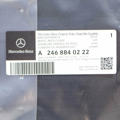 NEW MERCEDES BENZ B W246 FRONT WHEEL ARCH PLASTIC COVER A2468840222 ORIGINAL