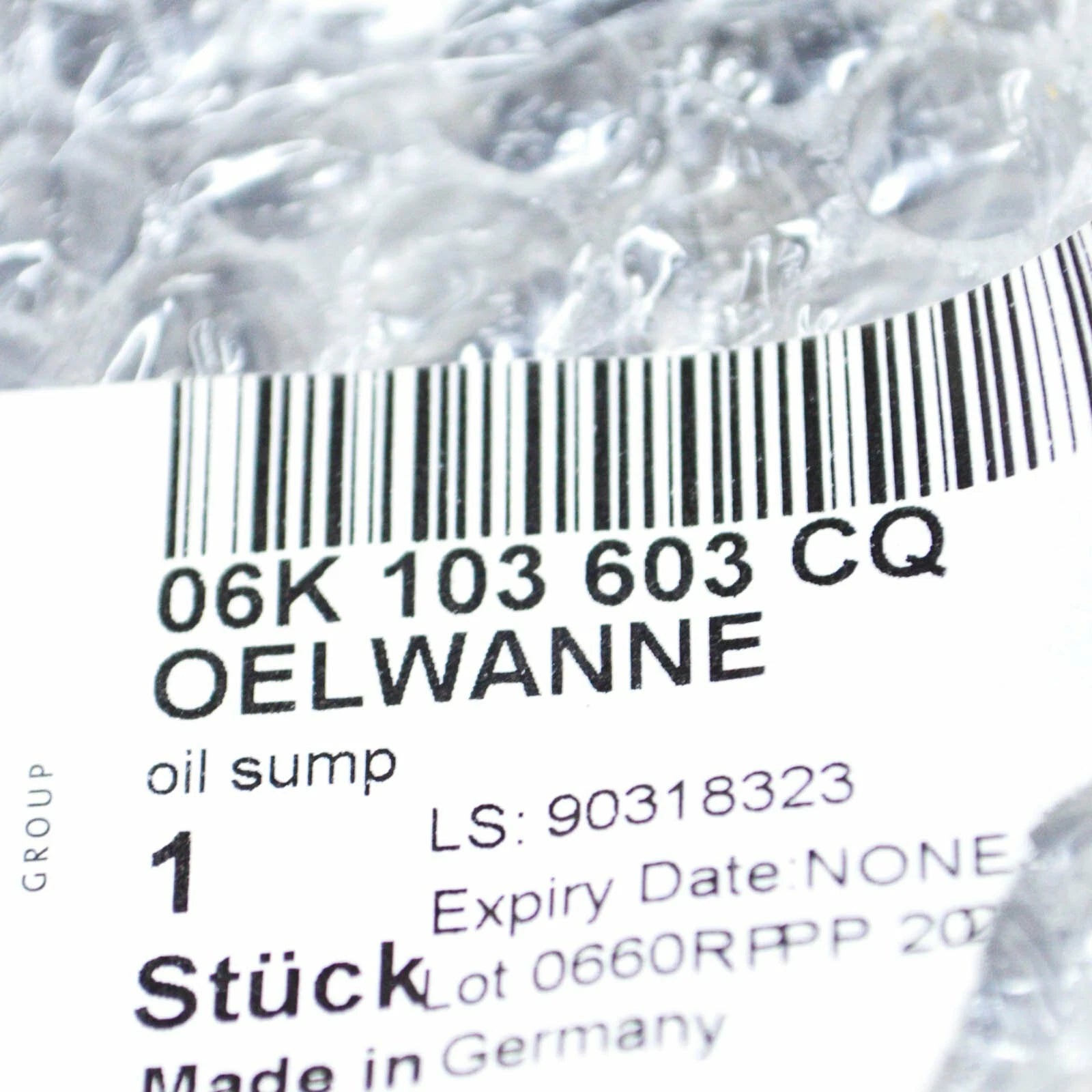 NEW AUDI A3 8V ENGINE UPPER OIL PAN SUMP 06K103603CQ ORIGINAL