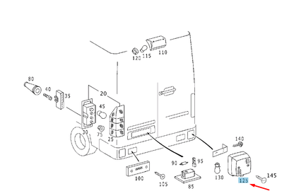 NEW MERCEDES-BENZ SPRINTER W903 REAR FOG LIGHT A9018200256 ORIGINAL