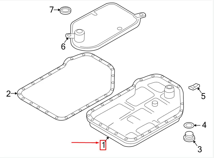 NEW VW PHAETON 3D TRANSMISSION OIL PAN 01L321359E ORIGINAL