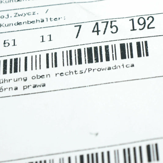 NEW BMW 7 G11 G12 FRONT RIGHT UPPER BUMPER GUIDE BRACKET 51117475192 ORIGINAL