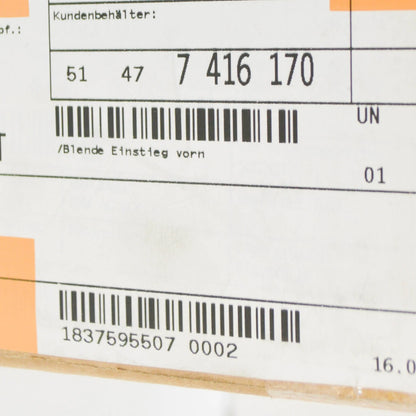 NEW BMW X3 G01 ENTRANCE SILL COVER 51477416170 7416170 ORIGINAL