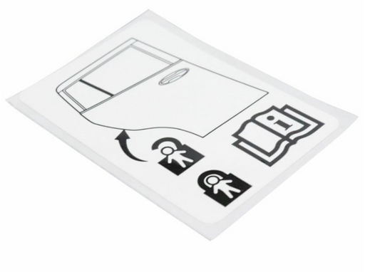 new ford b-max b232 right child safety lock decal cu51-297a12-ba 1865080