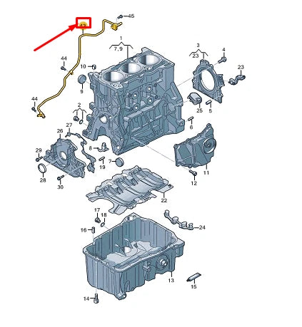 NEW VW POLO AW MK6 ENGINE VACUUM HOSE 05C131051Q ORIGINAL