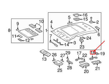 new mercedes-benz clk a209 rear grip rail assist strap a20381005517e94 original