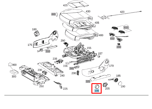 NEW MB VITO W447 BACKREST ADJUSTMENT HAND WHEEL LHD A44791962009051 ORIGINAL
