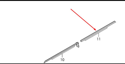 NEW AUDI A8 D4 REAR RIGHT DOOR WINDOW SLOT SEAL 4H0853764D2ZZ