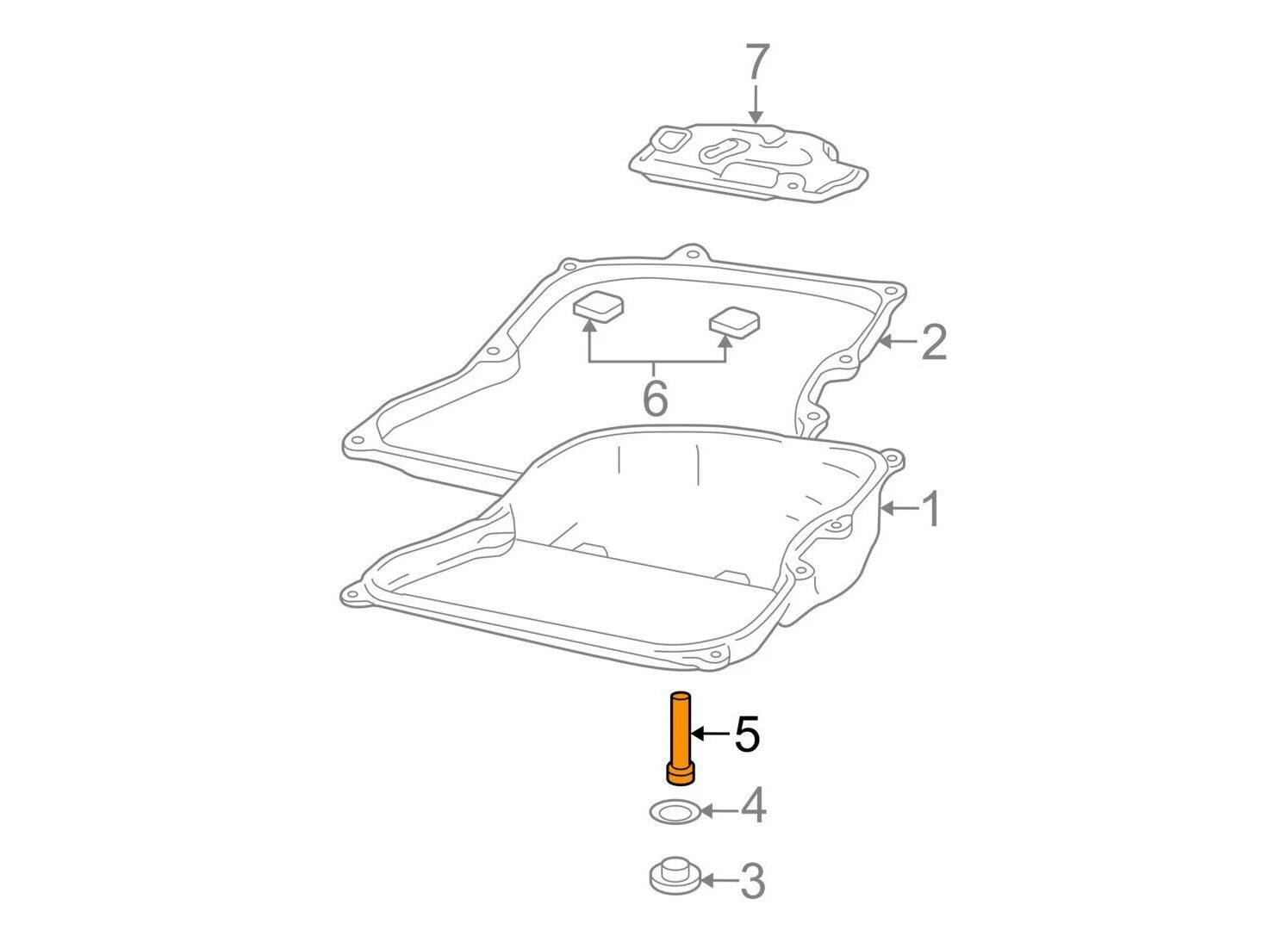 NEW VOLKSWAGEN PASSAT CC DRAIN PLUG PIPE 09G321363D ORIGINAL