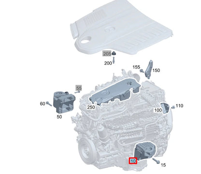 NEW MERCEDES-BENZ S W222 LEFT SIDE ENGINE BRACKET A6562230500 ORIGINAL