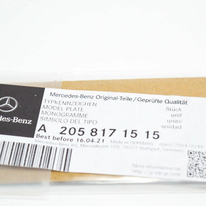 NEW MERCEDES BENZ C W205 BLUETEC REAR EMBLEM LOGO A2058171515
