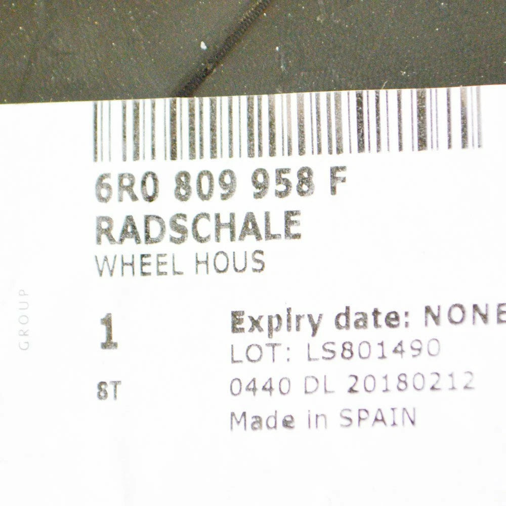 NEW VW POLO MK5 6R FRONT RIGHT WHEEL HOUSING LINER 6R0809958F ORIGINAL