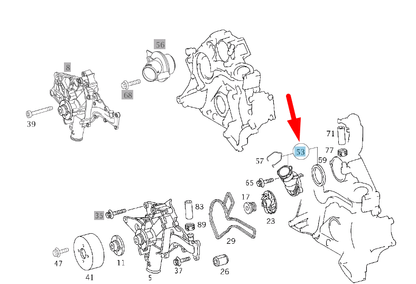 NEW MERCEDES-BENZ SLK R171 ENGINE COOLANT THERMOSTAT HOUSING A1132030375