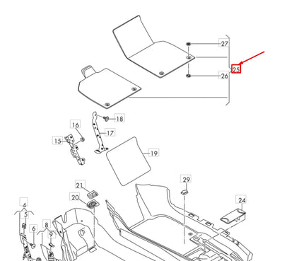 NEW AUDI R8 4S FRONT FLOOR MAT SET LHD 4S1863691QA5 ORIGINAL