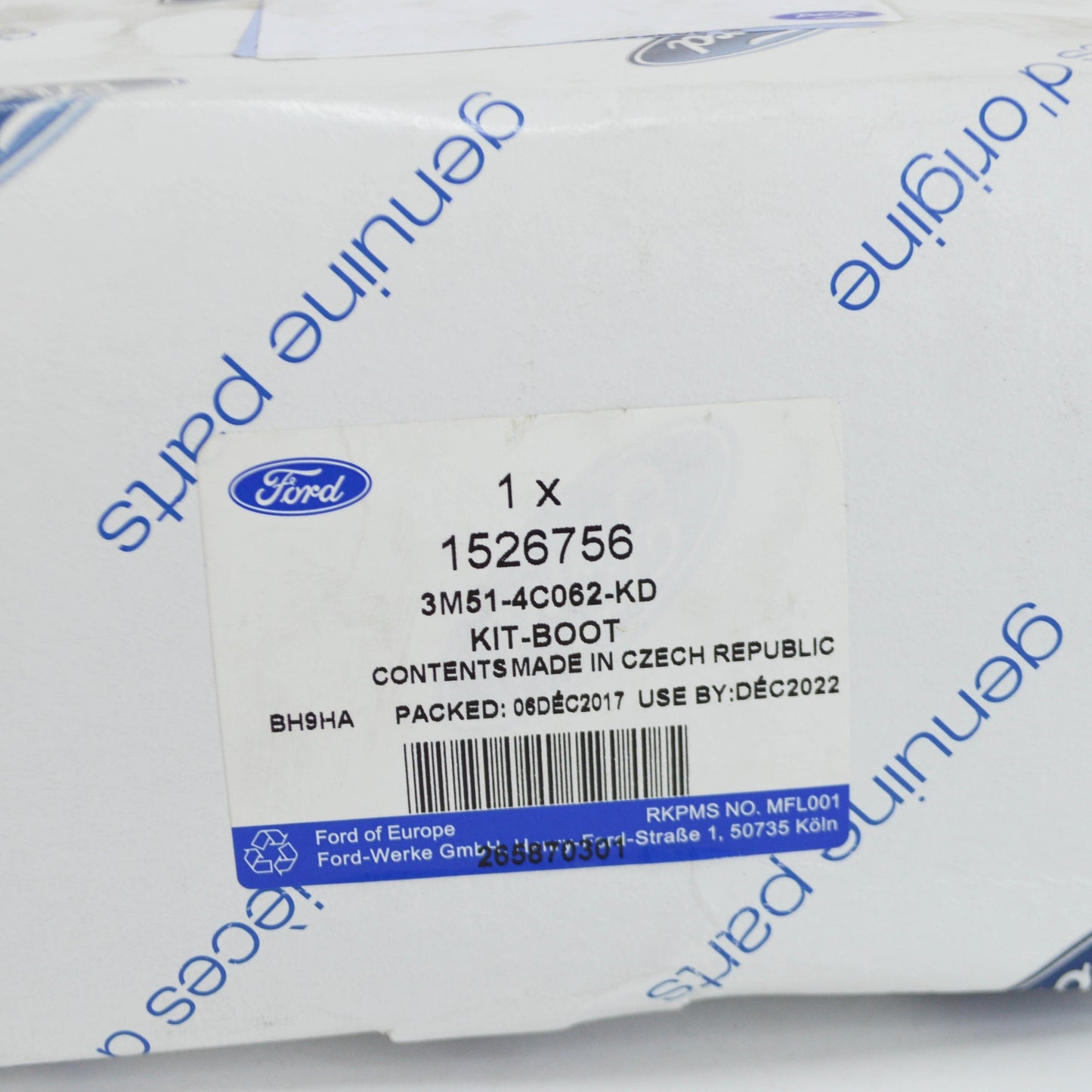 new ford focus c-max front inner and outer boot kit 1526756 original